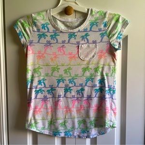 Arizona Co. Girls Rainbow Palm Tree Tee